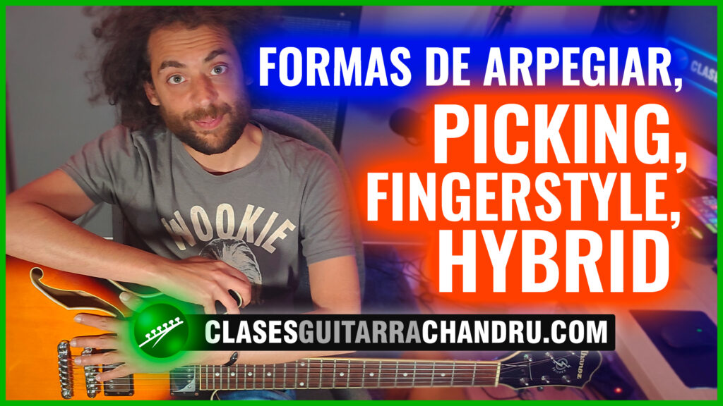 arpegiar en la guitarra